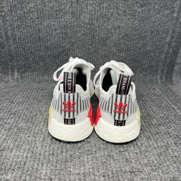 Adidas NMD R1 White True Pink Hologram Athletic Shoes Women’s 8.5 FZ3777 - Picture 4 of 8